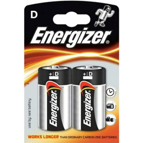 Батарейка Батарейка D щелочная Energizer LR20-2BL MAX в блистере 2шт.