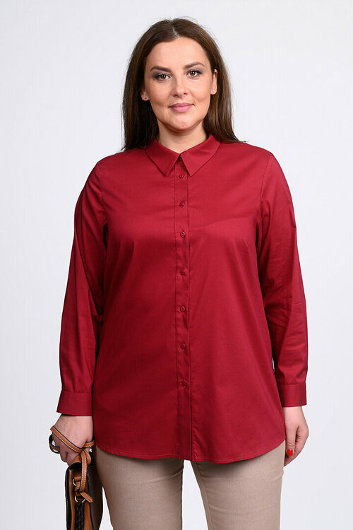 Рубашка  SVESTA, размер 60, бордовый