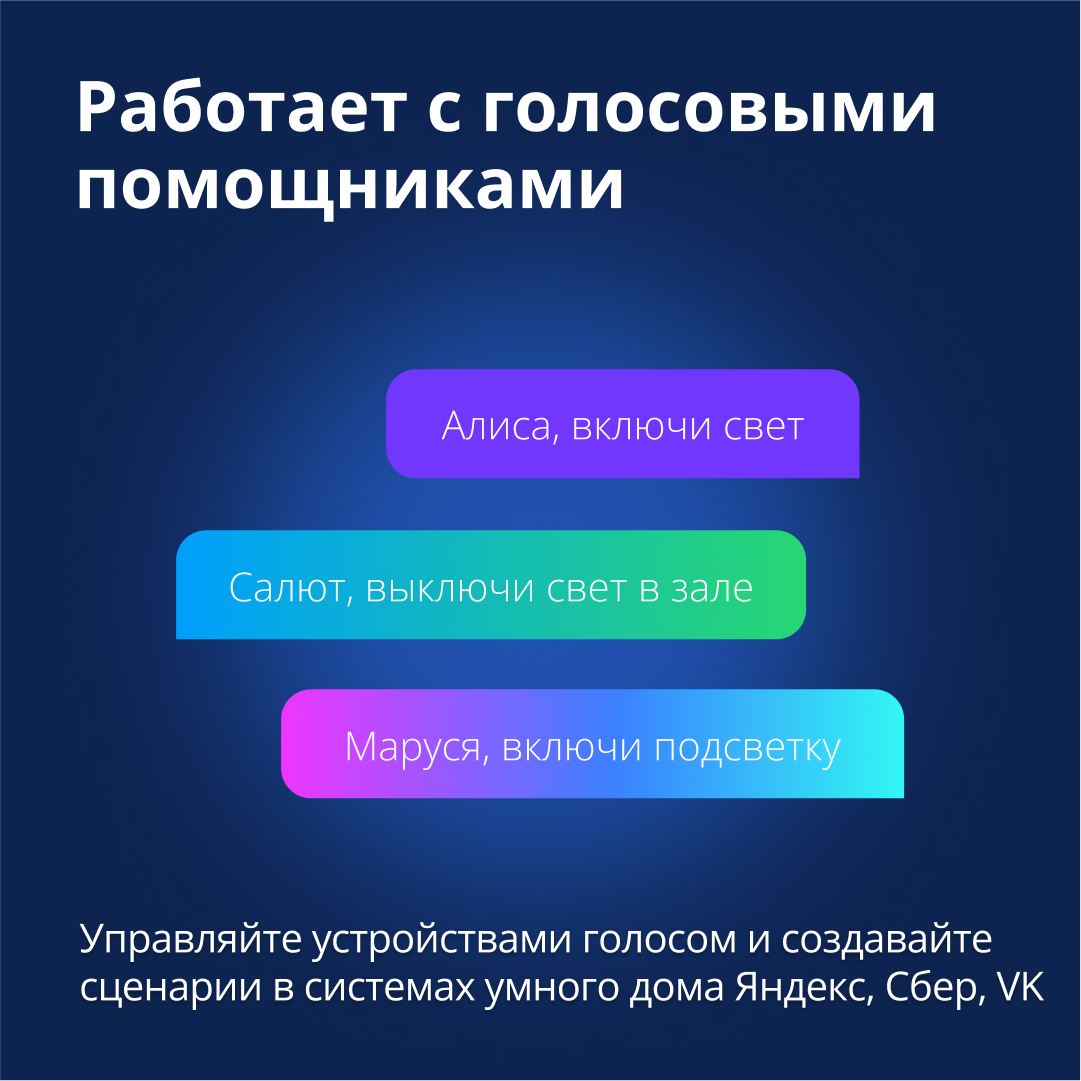 Умное реле Wi-Fi двухканальное Eltex SW-RLY02 с нулевой линией для управления светом, работает с Яндекс Алисой, Салютом, Марусей