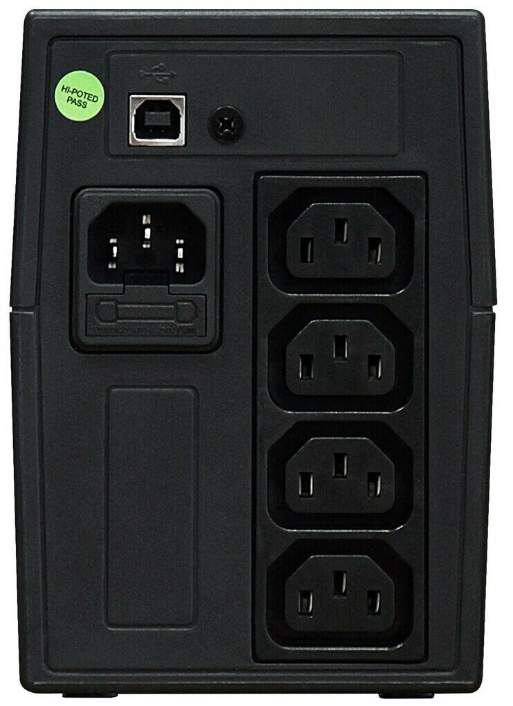 ИБП POWERMAN Back Pro 650 PLUS, линейно-интерактивный, 650ВА, 360Вт, 4 IEC320 C13 с резервным питанием, USB, батарея 12В 7 Ач 1 шт., 298мм х 101мм х 142мм, 4.3 кг. POWERMAN POWERMAN Back Pro 650I Plus - фото №15