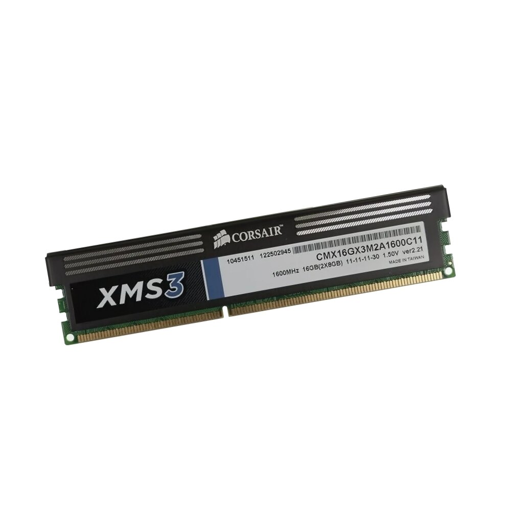 ОЗУ Dimm 8Gb PC3-12800(1600)DDR3 Corsair XMS3 CMX16GX3M2A1600C11 rev7.25