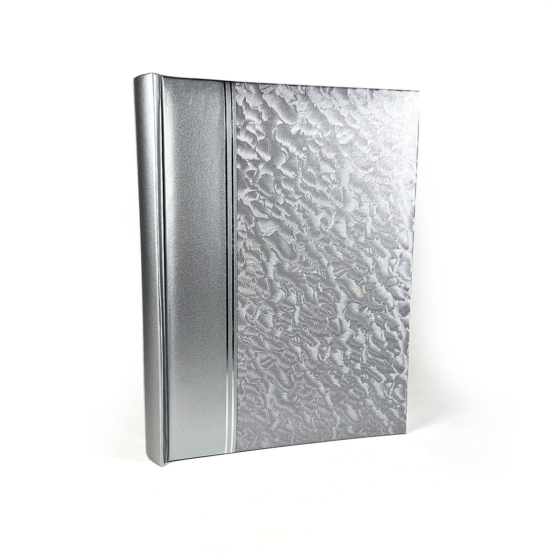 Классический фотоальбом, альбом для фотографий 10х15, 200 фото, песок, серый, серебряный GF 4908