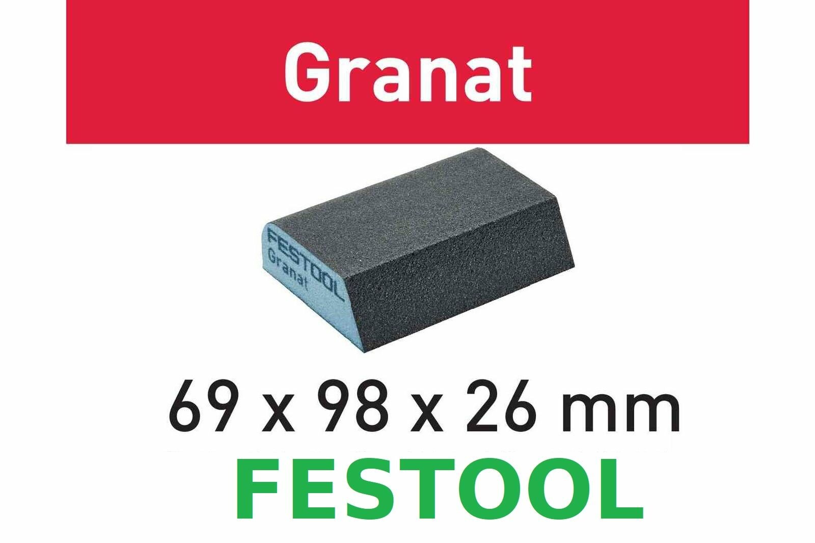 Festool Шлифовальный блок Granat 69x98x26 120 CO GR/ 6 шт