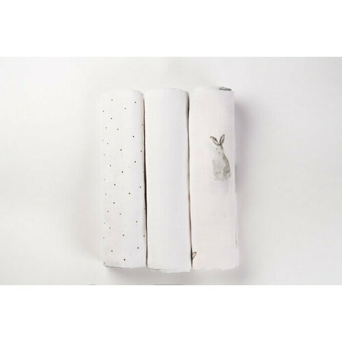 Муслиновая для новорожденных 80x80 см 3 шт. Rabbit like