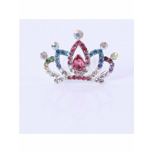 Заколка для волос, для девочки - корона, гребень корона для принцессы 3 в 1 трансфорер ободок корона заколка крокодильчик бирюзовая юбочка авторская работа