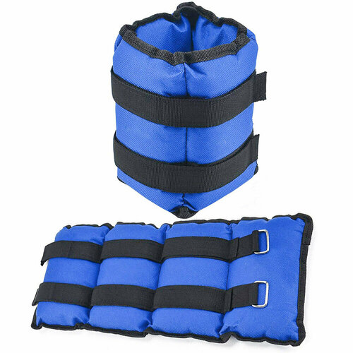 Утяжелители на ноги и руки спортивные набор грузов для спорта фитнеса и художественной гимнастики браслет с отягощением для йоги тренировок дома бега и занятий тяжелой атлетикой 2 шт по 2 кг 673₽