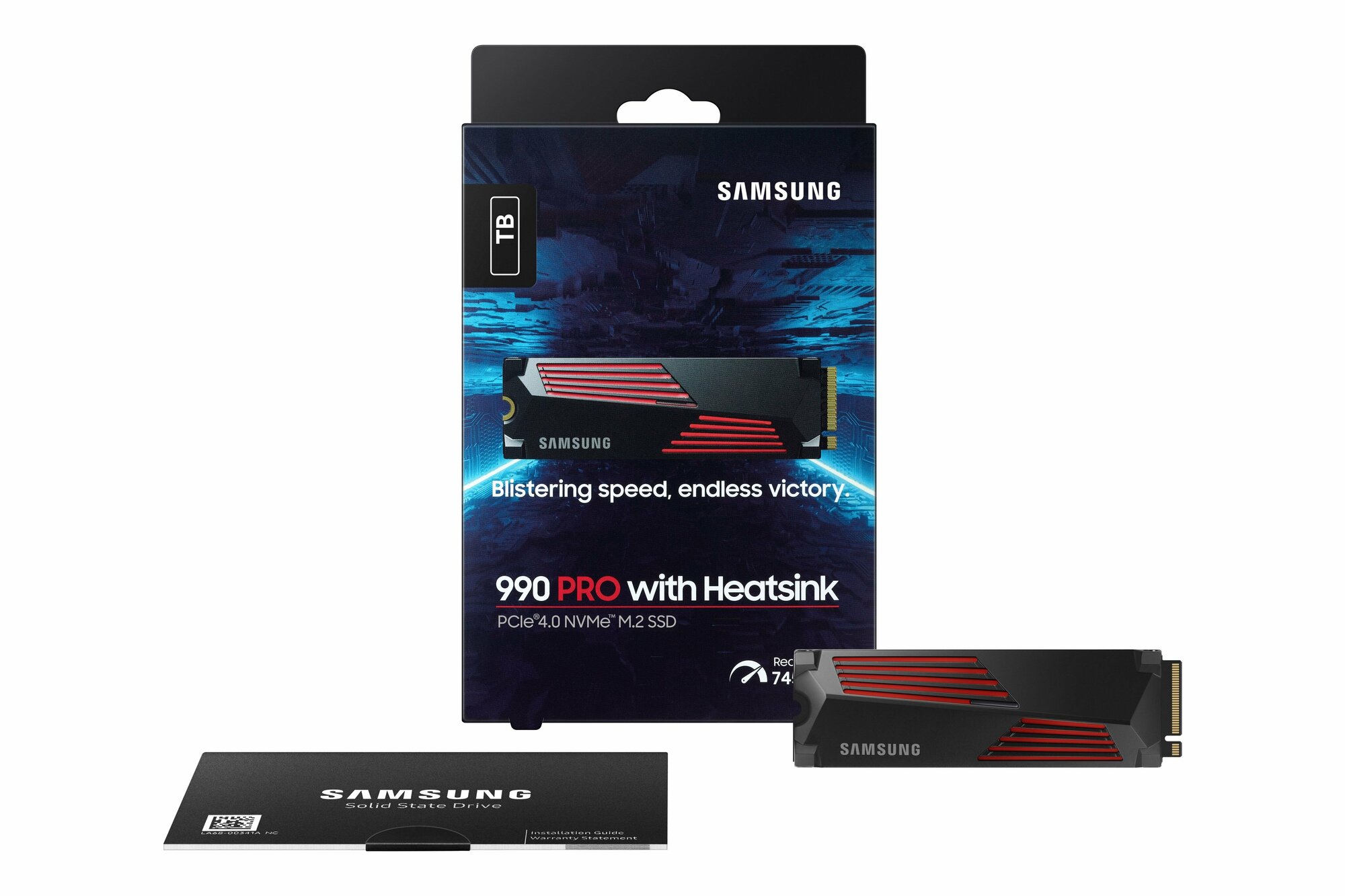 Накопитель SSD Samsung M.2 990 PRO 1TB PCIe 4.0 x4 V-NAND TLC with heatsink (MZ-V9P1T0CW)