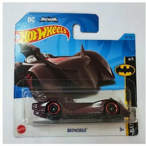 Машинка Hot Wheels Batmobile Metalflake Dark Maroon hot wheels premium batman bundle 5 pack batmobile cars редкий коллекционный сет моделей бетмен 5 штук