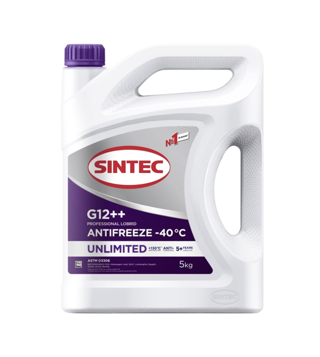 Антифриз Sintec Unlimited G12+ + 5Кг (Violet Новый) SINTEC арт. 990566