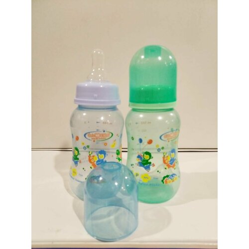Бутылочки для кормления малыша 2 шт.*140 мл. (52325) голубой/зеленый А