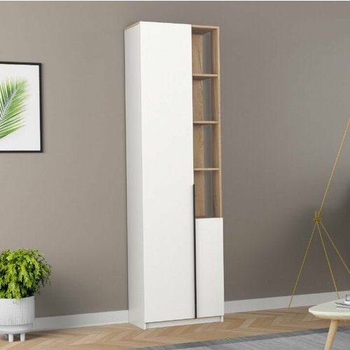 Чарльз № 5,2 левый белый / дуб вотан (авелано) (Мебелидоманет) (Мебелидоманет)