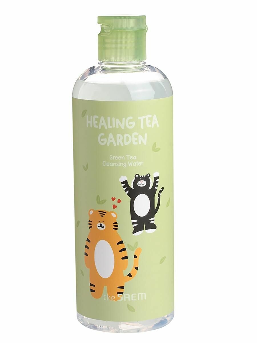 Средство для снятия макияжа, 400 мл, Healing Tea Garden Green Tea Cleansing Water, THE SAEM