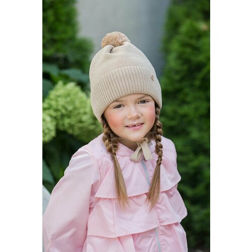 фото Шапка orso bianco, размер 50, золотой, бежевый