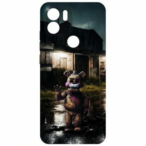 Чехол-накладка Krutoff Soft Case фнаф (FNAF) - Фредди под дождем для Xiaomi Redmi A2+ черный чехол накладка krutoff soft case фнаф fnaf фредди под дождем для xiaomi 12 lite черный