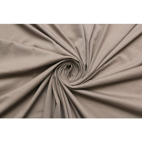 Ткань Трикотаж стрейч бежево-серый с розоватым оттенком, ш140см, 0,5 м
