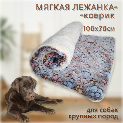 Лежанка для собак 100х70см