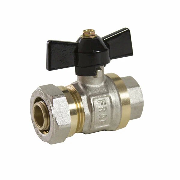 фото Кран шаровой для м/п трубы 1/2' х 16 вн/ц FRAP