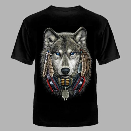 фото Футболка, размер 48, черный banzai