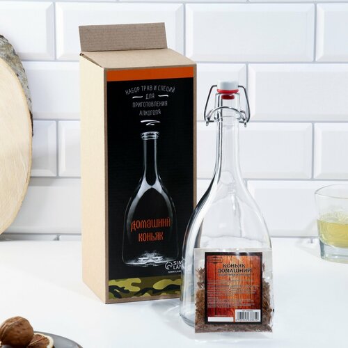 Набор для приготовления домашнего коньяка бутылка 1 л набор приправ 863₽