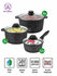 Набор 6 пр. Elan Gallery гармония вкуса "Черный мрамор" Ковш 1,2 л, Кастрюля 3 л...
