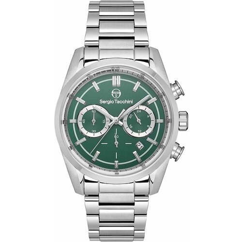 Наручные часы SERGIO TACCHINI, серебряный, зеленый