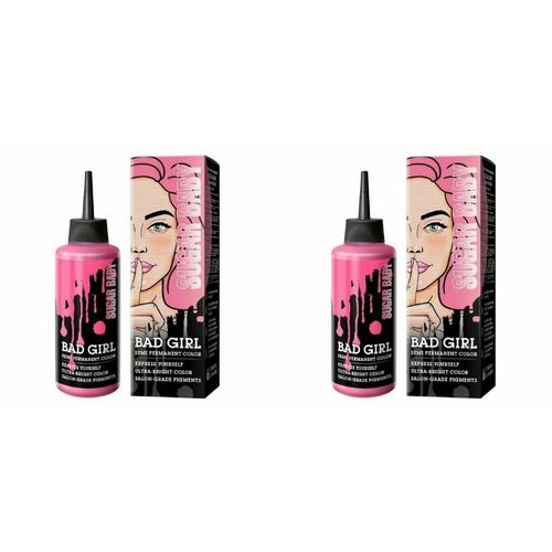 Bad Girl Оттеночный бальзам Sugar Baby, Пастельный розовый, 2шт