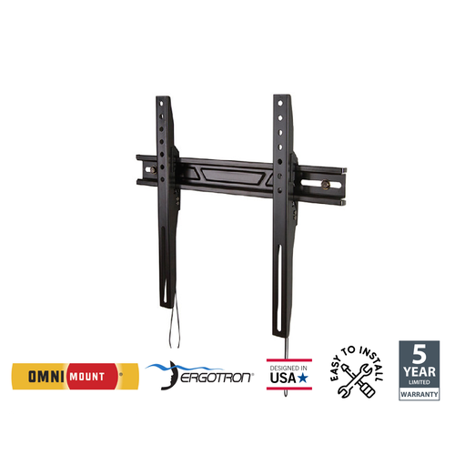 Кронштейн на стену OmniMount OS80F для телевизора 37- 55 до 363 кг фиксированный чёрный 1650₽