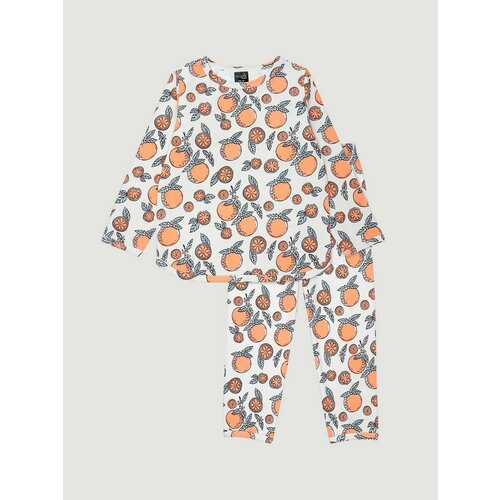 Пижама Mjolk, размер 92, зеленый, оранжевый пижама mjolk размер 92 коричневый оранжевый