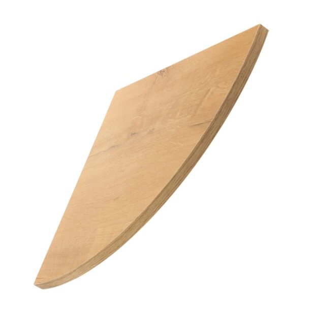 фото Угловая мебельная полка из ЛДСП Elemento, 35х35x1,6см, цвет дуб бунратти