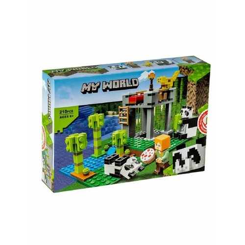 Конструктор Minecraft, Питомник панд , 11475 конструктор my world minecraft майнкрафт питомник панд 210 деталей