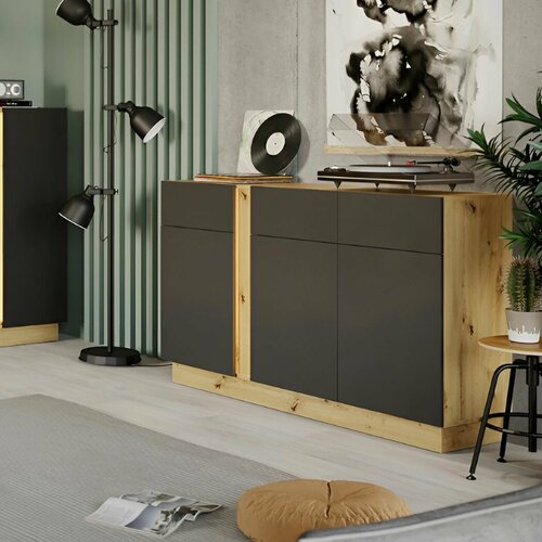 Комод MD КД-2 АртизанЧёрный матовый 26899₽