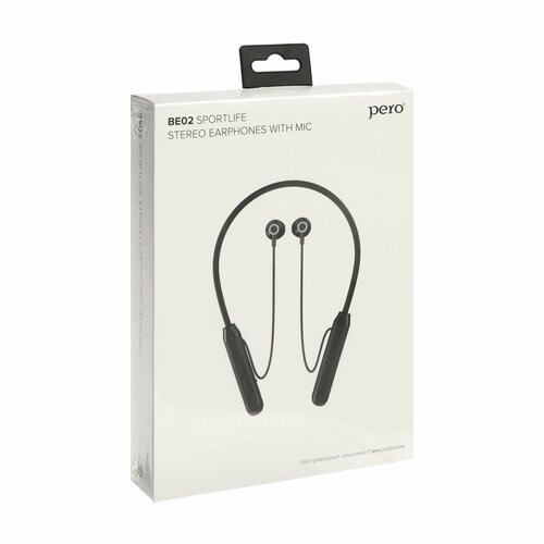 Наушники BE02 SPORTLIFE беспроводные BT 51 микрофон 150 мАч до 14 часов черные 264900₽