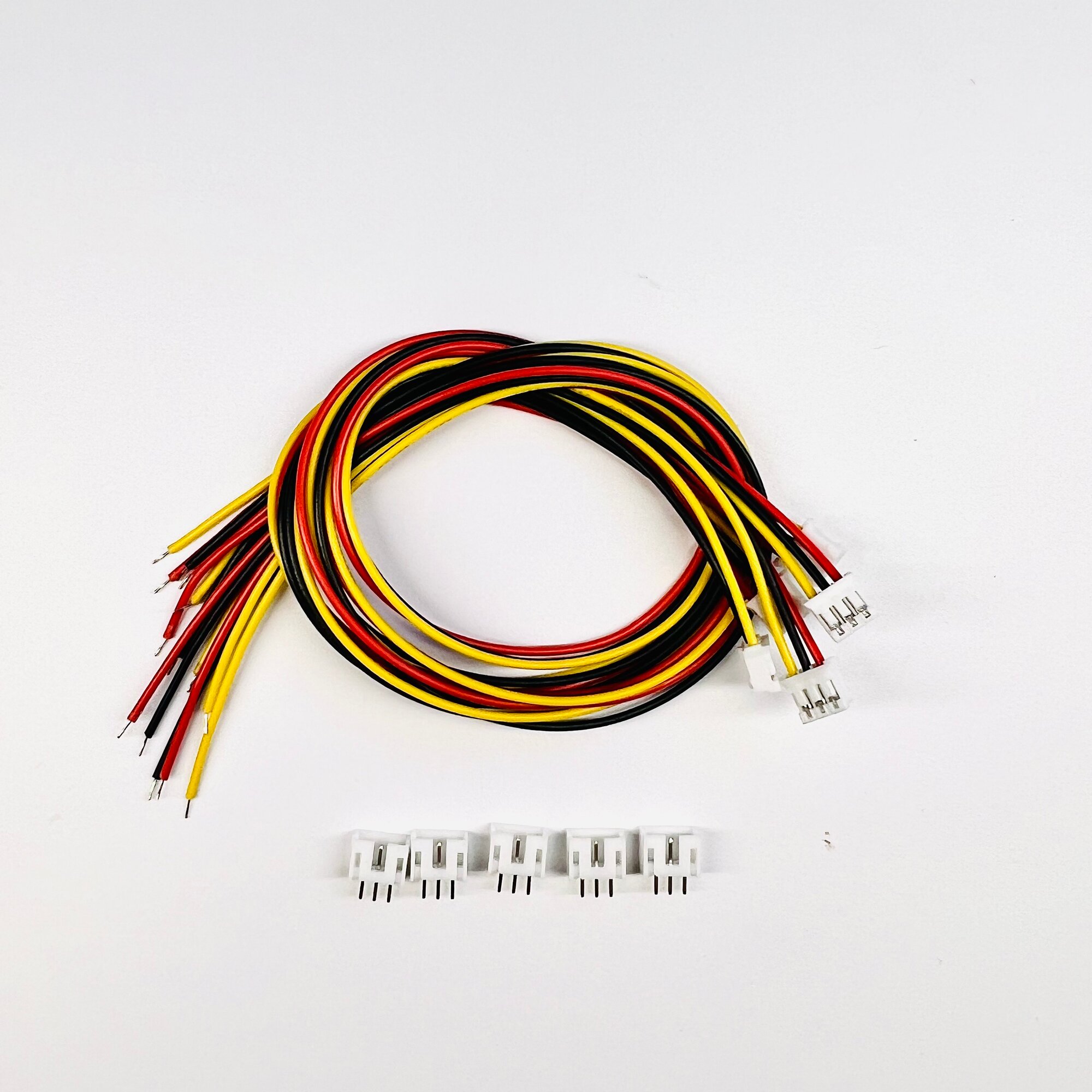 Набор кабелей с разъемом JST PH 2.0 мм 3pin 30 см 5 штук