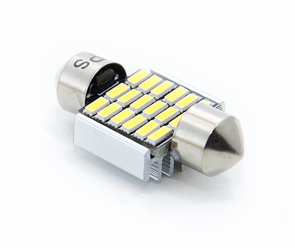 фото C5W диодные лампы для авто / c5w светодиодные лампы PROSVET PREMIUM c5w светодиодная 12V T11 X 31 4014 18SMD CANBUS c5w led / c5w 31мм