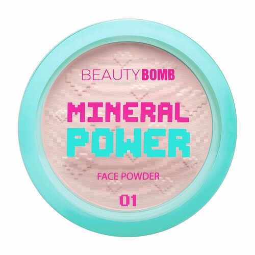 BEAUTY BOMB Пудра минеральная для лица Mineral powder, 9 г, 01 Светло-бежевый