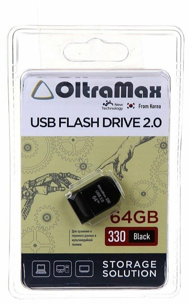USB флэш-накопитель (OLTRAMAX OM-64GB-330-Black)
