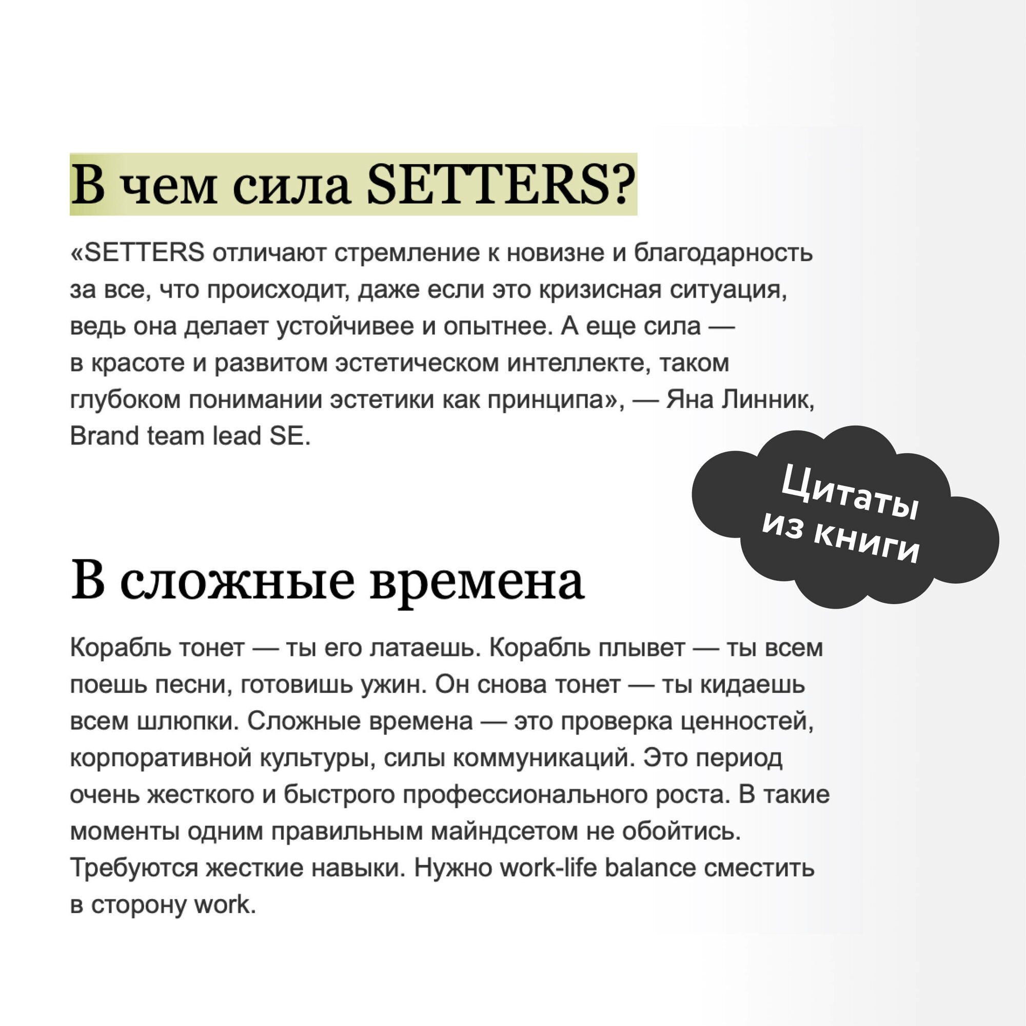 SETTERS: Команды, которые меняют мир. Как создать компанию, которую полюбят - фото №5