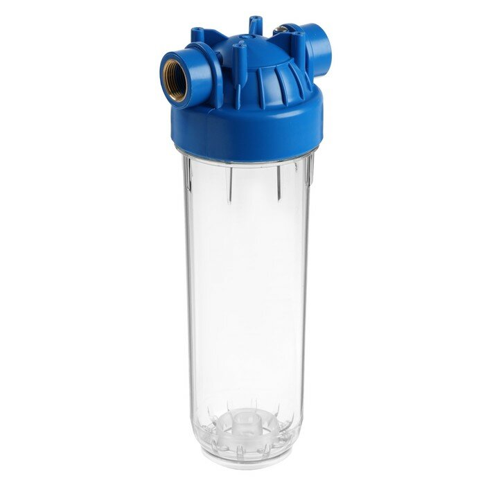 ZEIN Корпус для фильтра ZEIN, 10SL, 3/4", для холодной воды, ключ, крепление, прозрачный