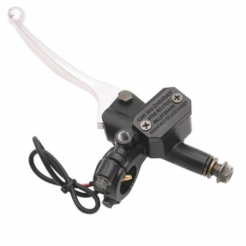 Ручка тормоза левая электровелосипеда, мотоцикла, скутера, мопеда с расширительным бачком