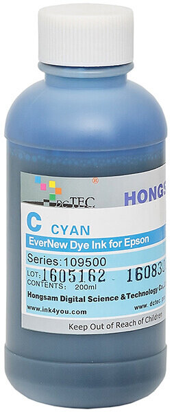 Чернила DCTec водорастворимые Epson Pro7900 EverNew Cyan (голубой) 200 мл