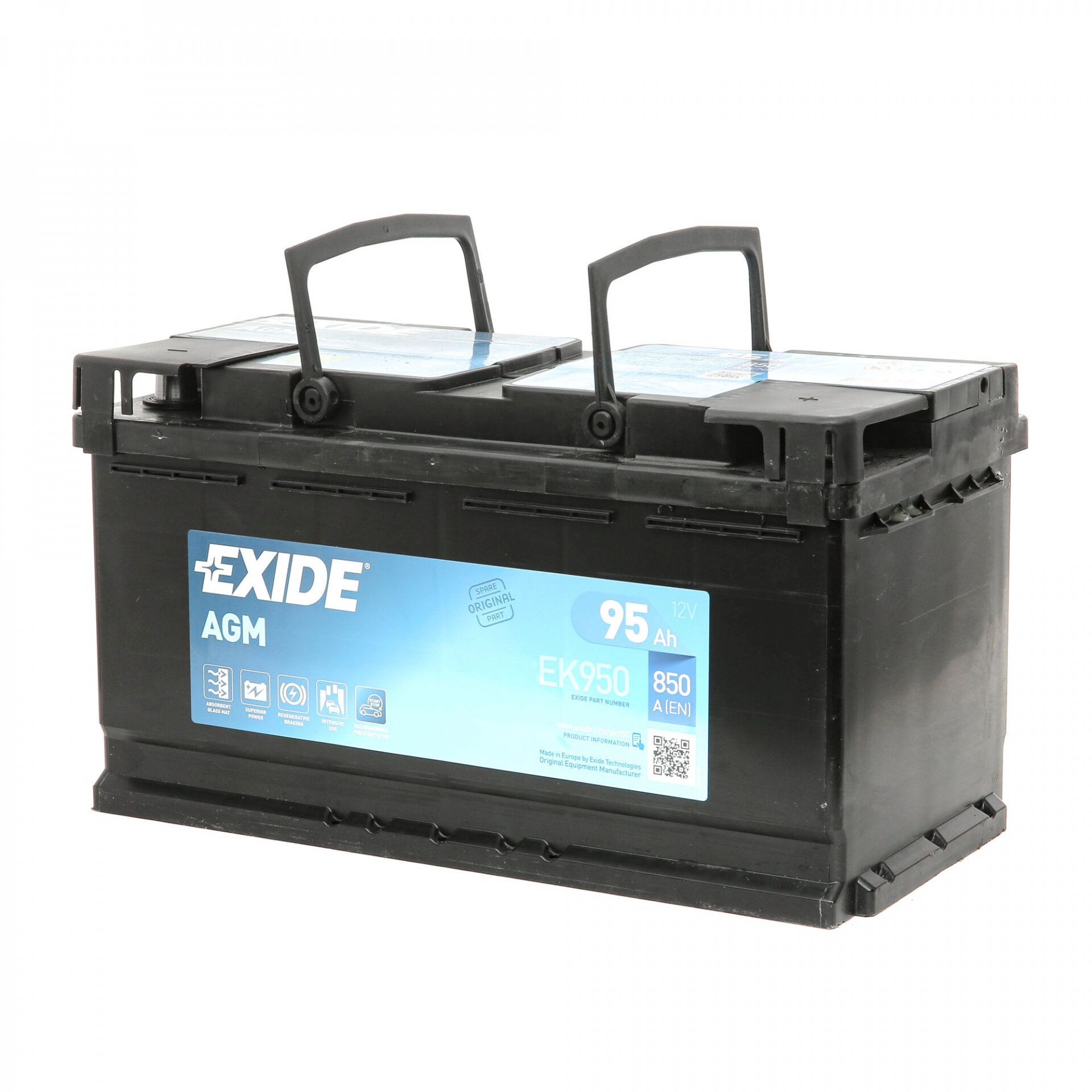 Стартерная аккумуляторная батарея, EXIDE EK950 (1 шт.)