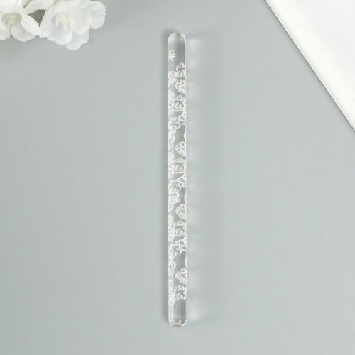 Скалка для творчества акрил Цветочная полянка16х1 см 500₽