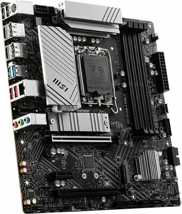 Материнская плата MSI PRO B760M-A DDR4 II, LGA 1700, Intel B760, mATX, Ret