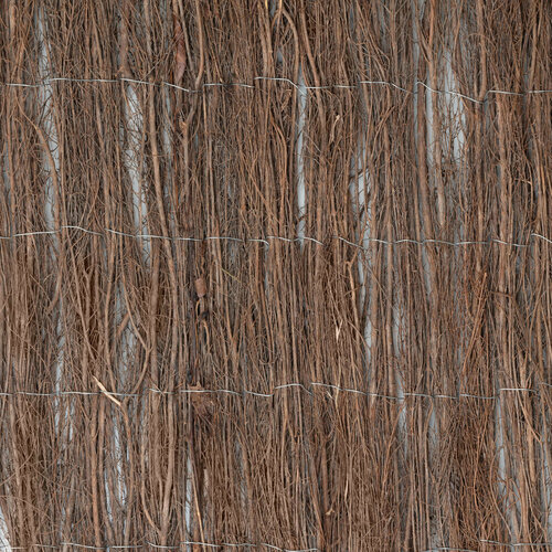 изгородь декоративная naterial ива 1x3 м коричневый Изгородь декоративная натуральная Naterial «Хворост» 3x1.5 м