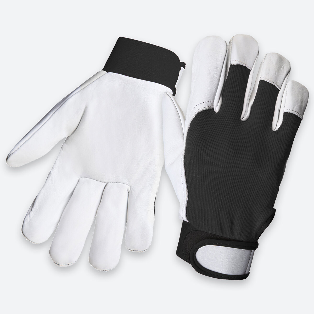 Утеплённые защитные перчатки из кожи класса А и хлопка JLE305 Winter Mechanic, размер L, 1 пара