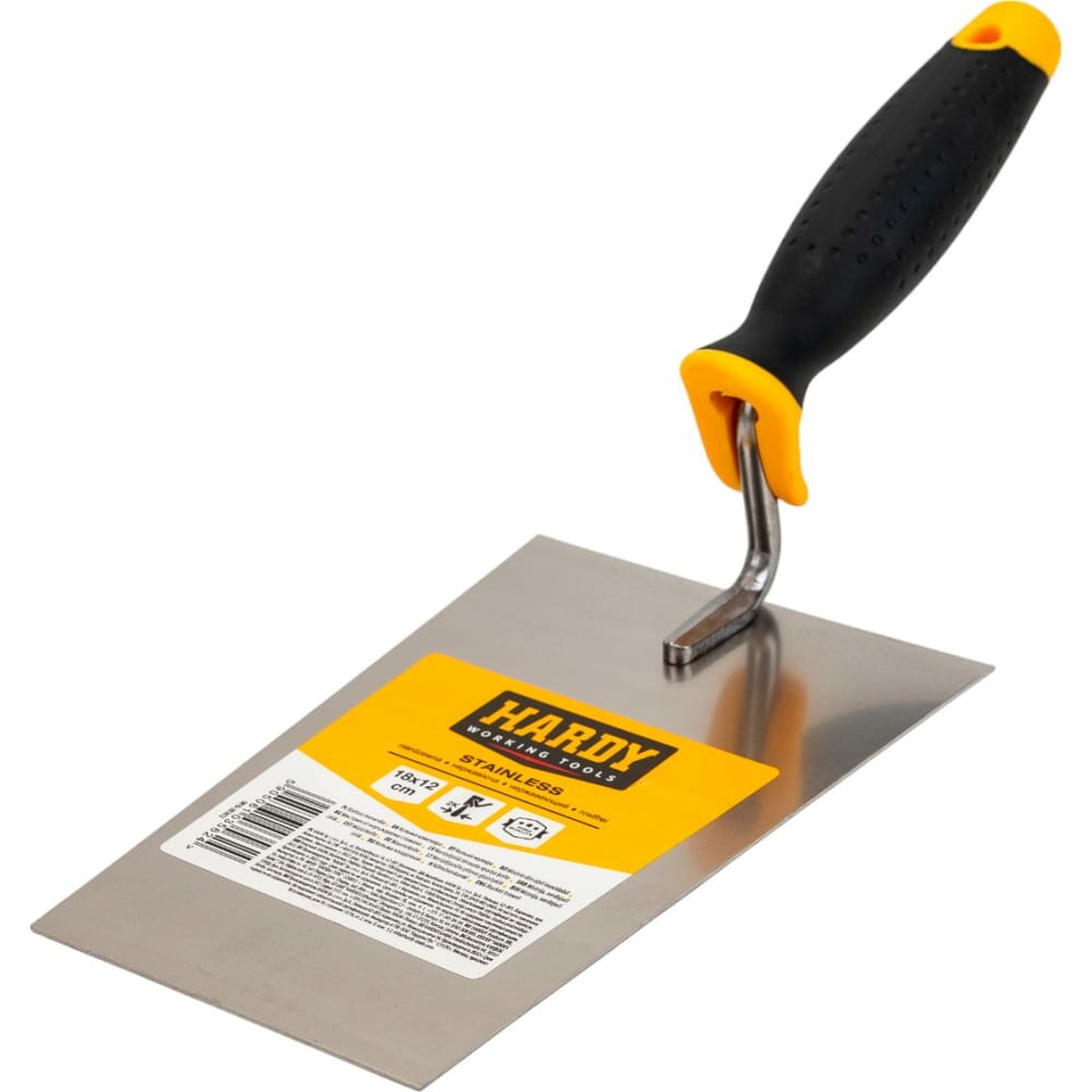 Кельма HARDY 120х180 мм нержавеющая сталь 1мм двухкомпонентная ручка