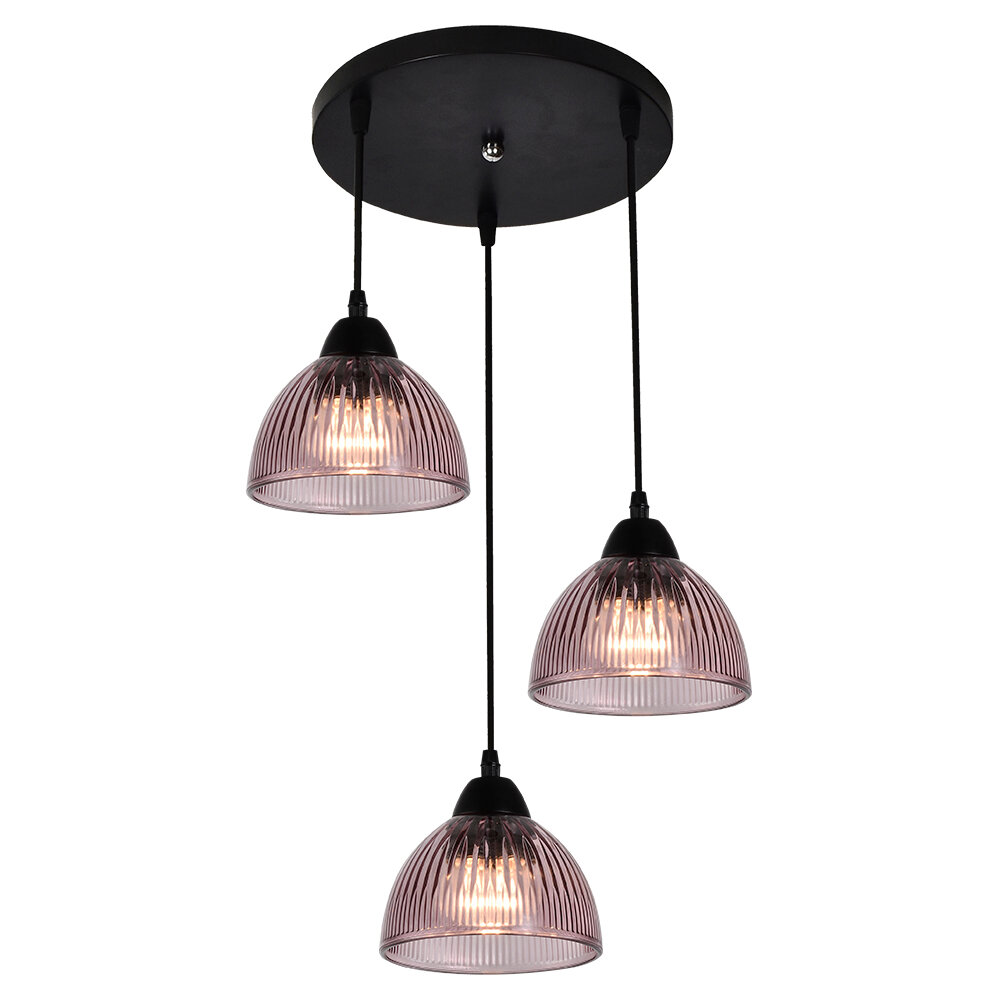 фото Люстра подвесная WD4004/3P-BK-PK