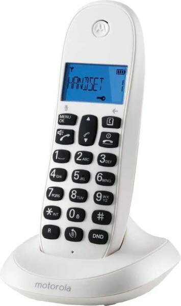 Р/Телефон Dect Motorola C1001СB+ белый АОН