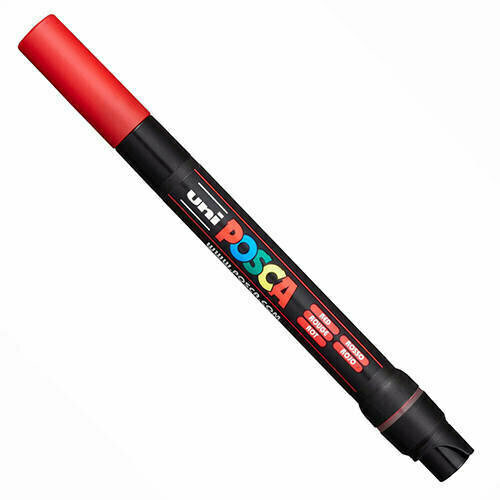 UNI Маркер Uni POSCA PCF-350 15 красный, кисть 1 шт защитный чехол zoom pcf 8n