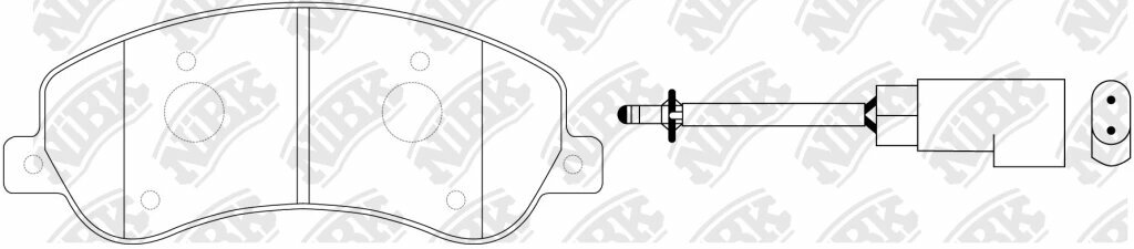 Колодки дисковые NIBK PN0444W